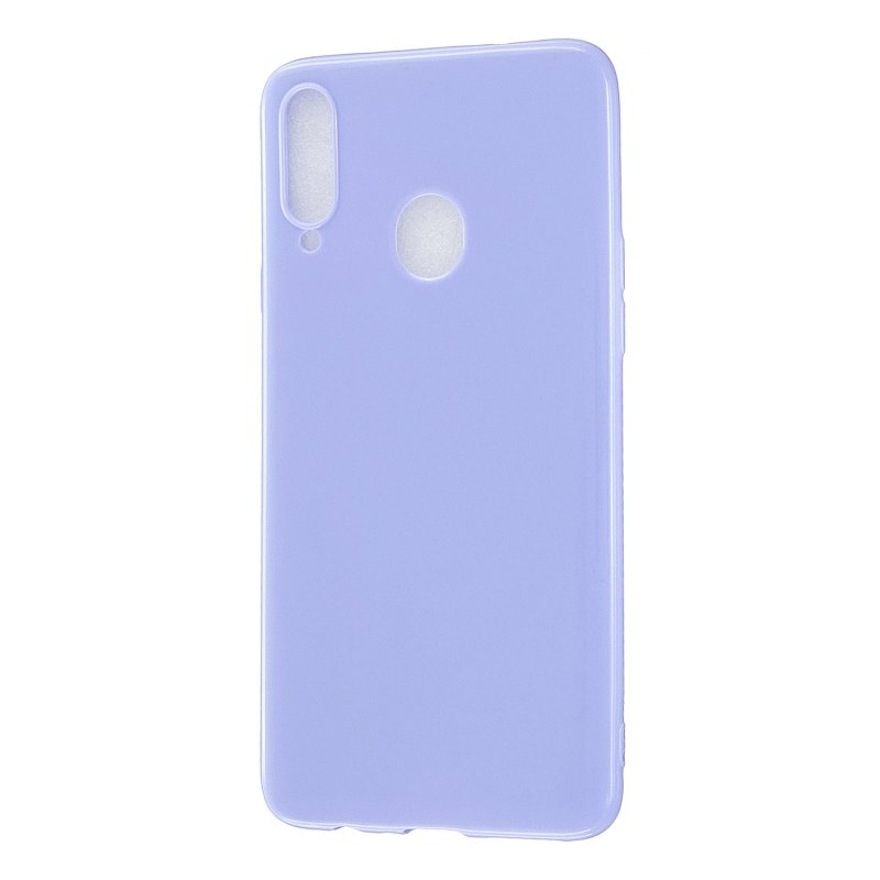 For Samsung A10S/A20S Cellphone Cover Soft TPU Phone Case Simple Profile Full Body Protection Anti-scratch Shell Taro purple
