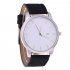 Male Business Casual Quartz Wrist Watch with Leather Watch Strap Gifts Brown belt with white surface