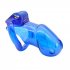 Male Chastity Cage with 2 Brass Locks Adjustable Silicone Cock Cage with 4 Rings for Male Penis Exercise  Pink