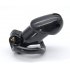 Male Chastity Cage with 2 Brass Locks Adjustable Silicone Cock Cage with 4 Rings for Male Penis Exercise  Pink