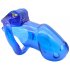 Male Chastity Cage with 2 Brass Locks Adjustable Silicone Cock Cage with 4 Rings for Male Penis Exercise  Pink