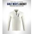 Male Golf Autumn Winter Clothes Stand Collar Long Sleeve T shirt Windproof Warm Suit YF213 white M