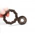 Male Lock Ring Penis Ring TPE Material Adult Sex Toy Brown
