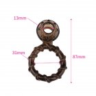 Male Lock Ring Penis Ring TPE Material Adult Sex Toy Brown