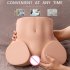 Male Masturbator Doll Sucking Vibrating Butt Masturbator Realistic Butt Pussy Anal Adult Sex Toys Grey