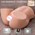Male Masturbator Doll Sucking Vibrating Butt Masturbator Realistic Butt Pussy Anal Adult Sex Toys Grey