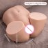 Male Masturbator Doll Sucking Vibrating Butt Masturbator Realistic Butt Pussy Anal Adult Sex Toys Grey