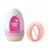 Male Masturbator Egg Portable Stimulator Penis Massager Adult Sex Toys Portable Mini Pocket Pussy Egg For Men Pink  pubic area 