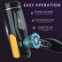 Male Masturbators Big Cup  Automatic Sucking Male Masturbator With Large Particles  High Frequency Vibration  Button Control  Scalable Male Masturbator Cup Stro