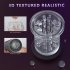 Male Masturbators Big Cup  Automatic Sucking Male Masturbator With Large Particles  High Frequency Vibration  Button Control  Scalable Male Masturbator Cup Stro