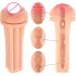 Male Masturbators With 3D Realistic Textured Pocket Pussy Tight Anus Sex Stroker Sex Doll Adult Toy For Male Men Vertical pattern airplane cup