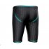 Male Professional Breathable Swim Boxer Half Pants Swimming Trunks Comfortable Hot Spring Swim Wear Diving Suit Gift blue line 3XL