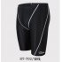 Male Professional Breathable Swim Boxer Half Pants Swimming Trunks Comfortable Hot Spring Swim Wear Diving Suit Gift blue line XL