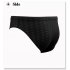 Male Professional Breathable Swim Briefs Quick dry Swimming Trunks Comfortable Swim Wear Gift black S