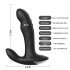 Male Prostate Massage Vibrator Anal Plug Silicone Waterproof Prostata Stimulator black