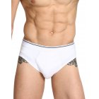 Male Sexy Underwear Cotton Briefs Breathable Casual Lingerie Briefs Gift white_L