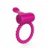 Male Soft Silicone Vibrating Cock Ring Delayed Ejaculation Cock Sex Toys Dick Penis Ring For Couples rose red