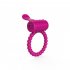Male Soft Silicone Vibrating Cock Ring Delayed Ejaculation Cock Sex Toys Dick Penis Ring For Couples Purple