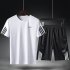 Male Sports Wear Quick Dry Casual Training Suits for Man Basketball Football Jogging black XXL