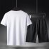 Male Sports Wear Quick Dry Casual Training Suits for Man Basketball Football Jogging white XXL