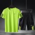 Male Sports Wear Quick Dry Casual Training Suits for Man Basketball Football Jogging gray L