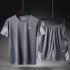 Male Sports Wear Quick Dry Casual Training Suits for Man Basketball Football Jogging gray XXXXL