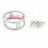 Male Stainless Steel Chastity Ring Penis Lock Restraints Torture Toy for BDSM Couples 45mm