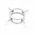 Male Stainless Steel Chastity Ring Penis Lock Restraints Torture Toy for BDSM Couples 45mm