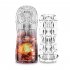 Male Transparent Masturbation Cup Removable Adjustable Tightness Length Masturbation Device Adults Sex Toys Red