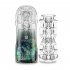 Male Transparent Masturbation Cup Removable Adjustable Tightness Length Masturbation Device Adults Sex Toys Red