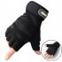 Man Anti Skid Half Finger Gloves Comfortable Breathable Sports Gloves for Outdoor Sports Cycling Weightlifting black M