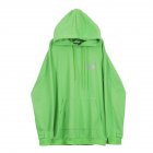 Man Fashion Autumn And Winter Warm Loose Hooded Sweater Printing Hoodie Tops green L