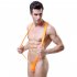 Man One piece Swimsuit One piece Garment Temptation T back V style Lingerie Orange free size
