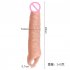 Man Soft Rubber Penis Extender Condom Soft Skin friendly Penis Enlargement Sleeve Delay Ejaculation Flesh Color