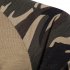 Man Stylish Long Sleeve Sweater Camouflage Round Collar T Shirt Tops Coat black 2XL