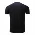 Man Stylish Short Sleeve T shirt V Collar Pure Cotton Tops Solid Color