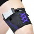 Man Woman Leg Holster Lady Anti slip Adjustable Six Hook and eye Garter Pistol Holder Purple line 51 10cm