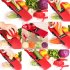 Mandoline Food Slicer  Stainless Steel Veggie Chopper  6 Modes Safe Mandoline With 1 Parer Adjustable Vegetable Slicer  For Kitchen Grown ups Beginners red