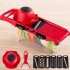 Mandoline Food Slicer  Stainless Steel Veggie Chopper  6 Modes Safe Mandoline With 1 Parer Adjustable Vegetable Slicer  For Kitchen Grown ups Beginners red