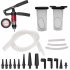 Manual Brake Clutch Bleeder Kit Hand Held Vacuum and Pressure Pump Tester Tool Brake Bleeder Kit With Case Red