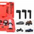 Manual Brake Clutch Bleeder Kit Hand Held Vacuum and Pressure Pump Tester Tool Brake Bleeder Kit With Case Red