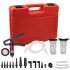 Manual Brake Clutch Bleeder Kit Hand Held Vacuum and Pressure Pump Tester Tool Brake Bleeder Kit With Case Red