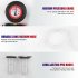 Manual Brake Clutch Bleeder Kit Hand Held Vacuum and Pressure Pump Tester Tool Brake Bleeder Kit With Case Red