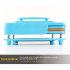 Manual Capsule Filling Machine Reusable100 Cavity Capsule Filler Blue