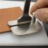 Manual Leather Hitting Distance Ruler Stainless Steel Leather Pulling Board Practical Cutting Ruler Tool DIY Leather Cutting Distance Making Accessories Craft A