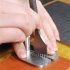 Manual Leather Hitting Distance Ruler Stainless Steel Leather Pulling Board Practical Cutting Ruler Tool DIY Leather Cutting Distance Making Accessories Craft A