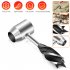 Manual Wood Drill Auger Wrench Multifunctional Woodworking Tools Perfect Gift For Dad Husband Friend brown pu leather case