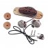 Maple Alnico V Cooper 4 5Kohm Pickup Line Circuit Bobbins for Cigar Box Guitar Music Instrument Accessories Wood color