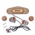 Maple Alnico V Cooper 4 5Kohm Pickup Line Circuit Bobbins for Cigar Box Guitar Music Instrument Accessories Wood color
