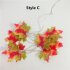 Maple Leaves Shape LED String Light Christmas Halloween Fence Party Stair Railing Decoration Battery Box
